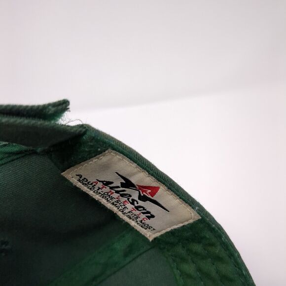 MV Football Strapback Hat Green OSFM Adjustable Embroidered Alleson - Picture 8 of 8